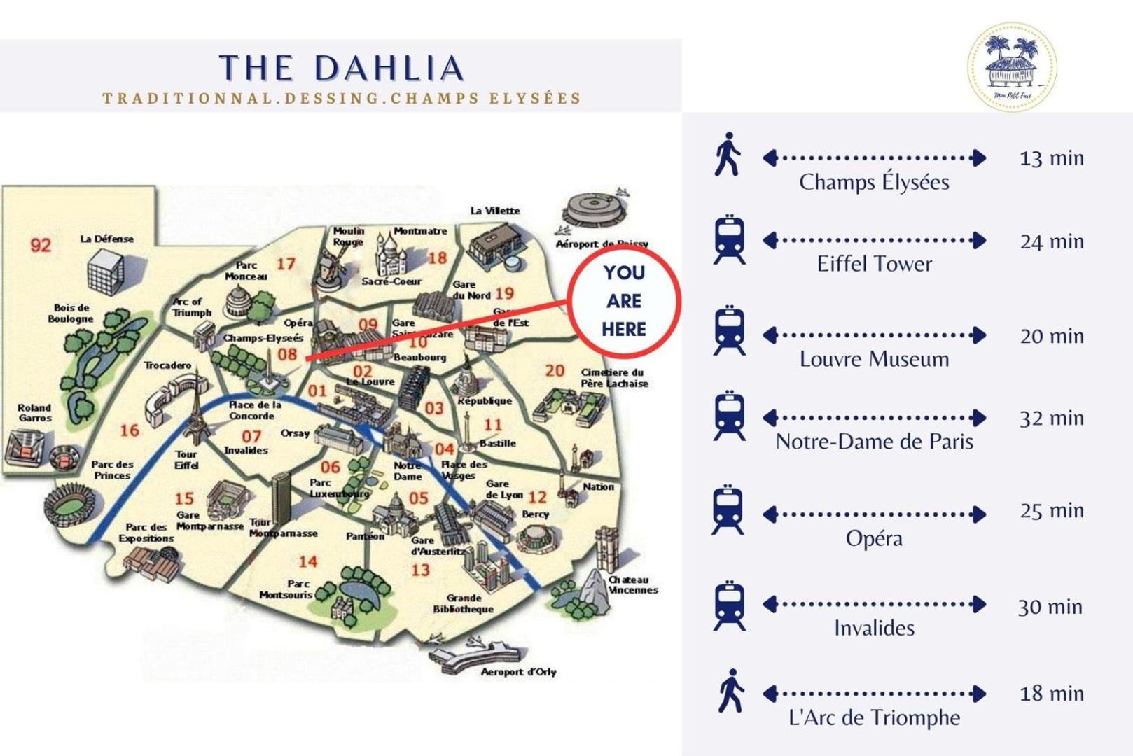 Appartement Le Dahlia - Charme Parisien - Champs-elysees Parijs